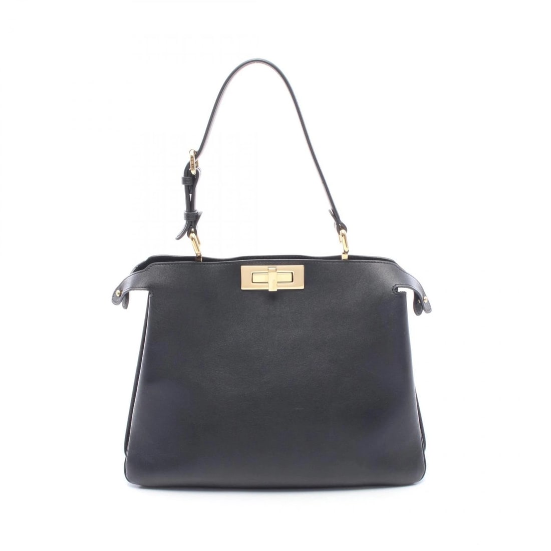 FENDI PEEKABOO SOFT MEDIUM SHOULDER HANDBAG: FENDI Peekaboo Soft Medium Shoulder Handbag Brand: FENDI Type: Handbag Material: leather Color: Black??ish colors Size: H:26cm x W:33cm x D:2.5/2.5cm (H:10.2" x W:13.0" x D:1.0") Handle?46~51cm(18.1")