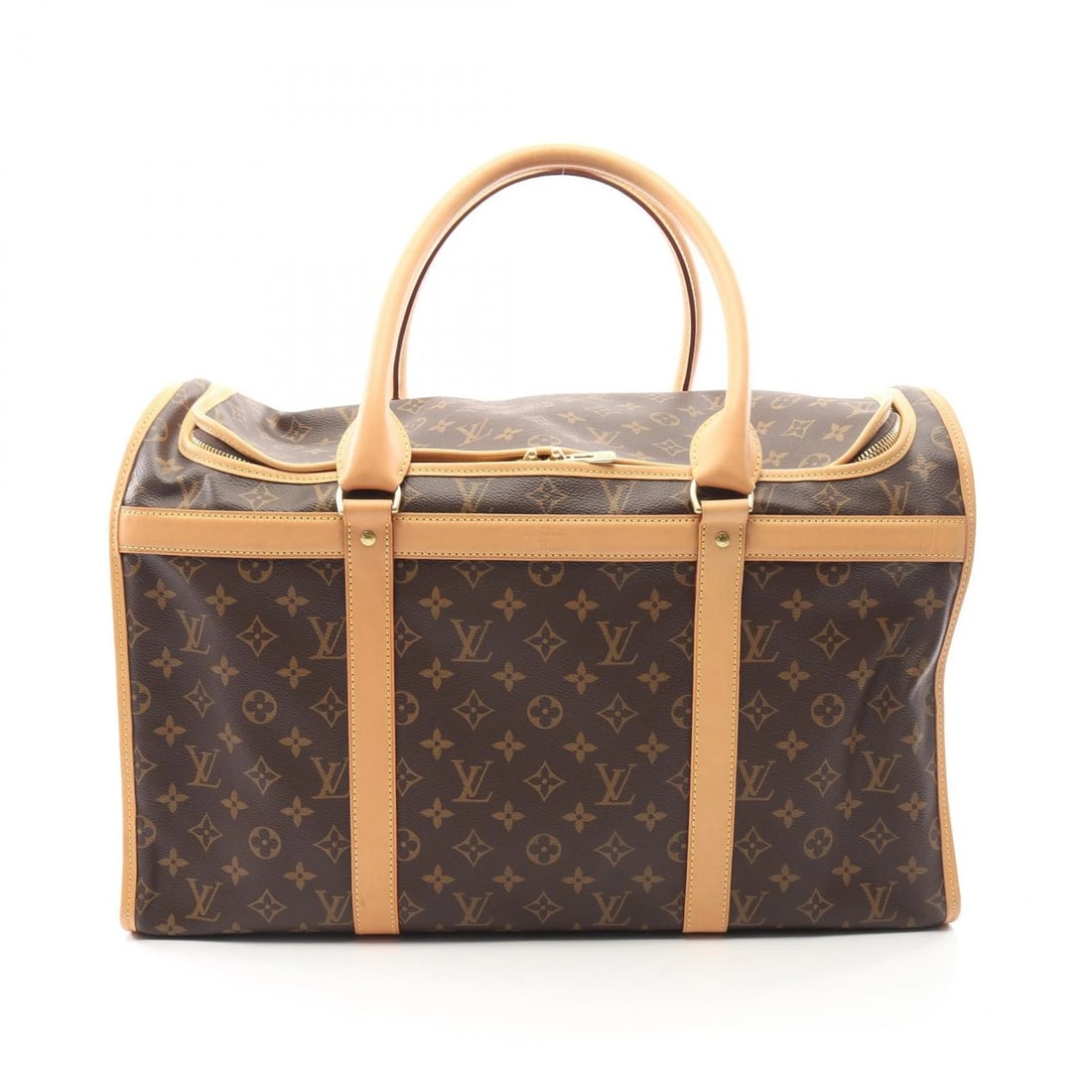 LOUIS VUITTON SAC CHIEN 50 DOG BAG: LOUIS VUITTON Sac Chien 50 dog bag Brand: LOUIS VUITTON Type: Boston bag Material: Monogram × PVC coated canvas × leather Color: Brown??ish colors Size: H:32cm x W:50cm x D:22cm (H:12.6" x W:19.7" x