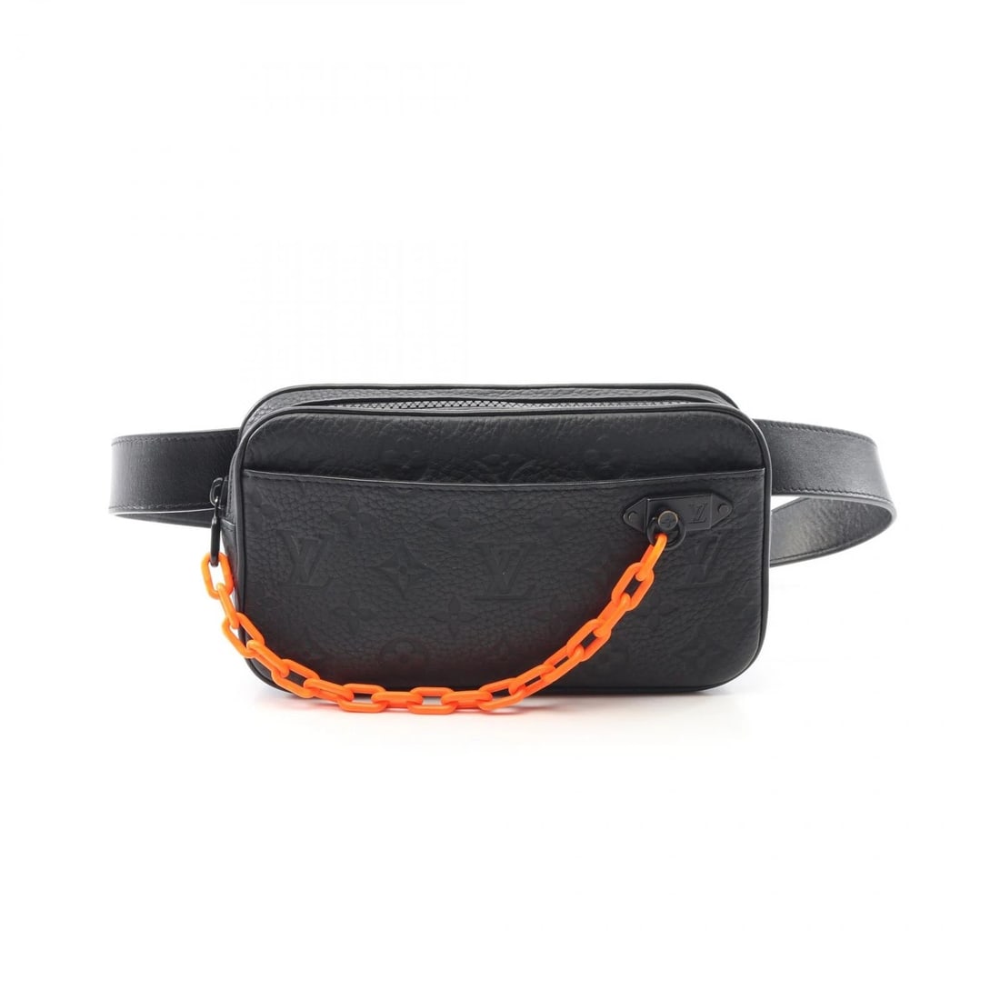 LOUIS VUITTON POCHETTE VOLGA WAIST BAG: LOUIS VUITTON Pochette Volga Waist bag Brand: LOUIS VUITTON Type: Waist bag Body bag Material: Monogram / Taurillon Clemence leather × leather Color: Black / Black??ish colors Size: H:11.5cm x W:21.5
