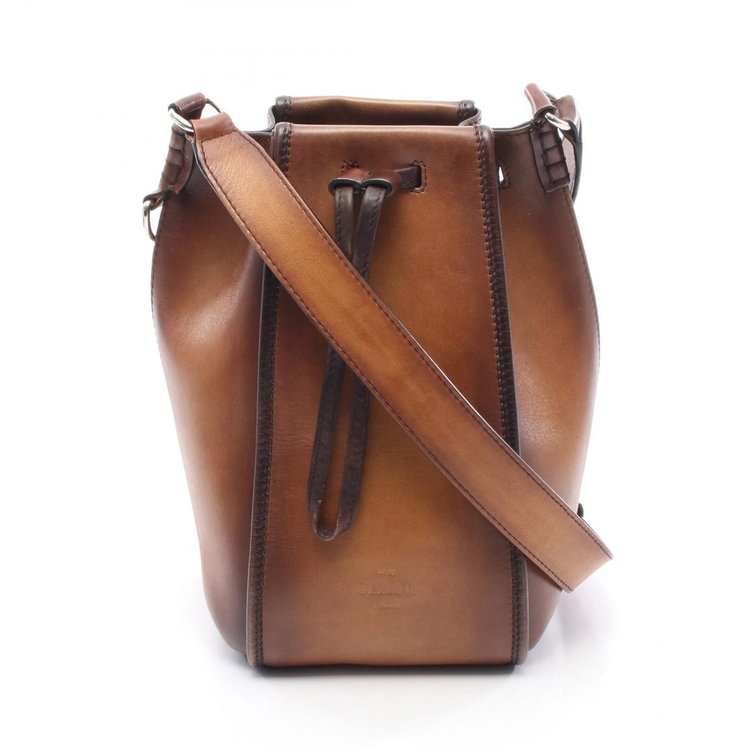 BERLUTI NAMSOS CROSSBODY SHOULDER BAG: Berluti Namsos Crossbody Shoulder Bag Brand: Berluti Type: Shoulder Bag Material: leather Color: Brown??ish colors Size: H:26cm x W:16cm x D:16cm (H:10.2" x W:6.3" x D:6.3") Accessories: None