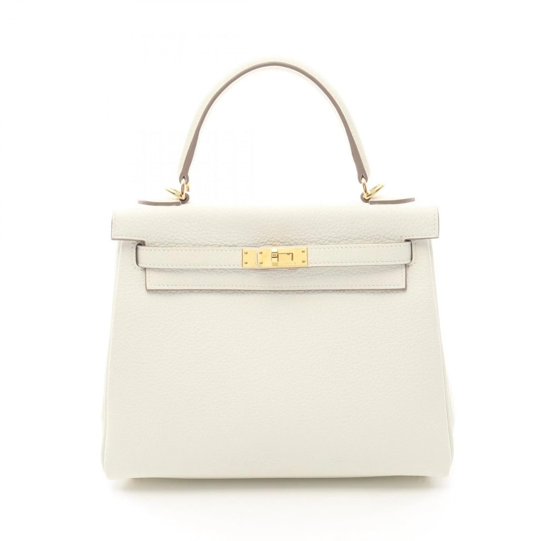 HERMES KELLY 25 SHOULDER HANDBAG: HERMES Kelly 25 shoulder Handbag Brand: HERMES Type: Handbag Material: Togo leather × leather × Togo leather Color: mushroom / White??ish colors Size: H:19cm x W:24.5cm x D:9.5cm (H:7.5" x W:9.6" x 