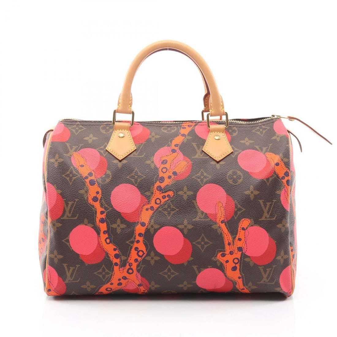 LOUIS VUITTON SPEEDY 30 HANDBAG: LOUIS VUITTON Speedy 30 Handbag Brand: LOUIS VUITTON Type: Handbag Material: Monogram La Mage × PVC coated canvas × leather Color: Red / Brown??ish colors × Red??ish colors × Orange??ish colors Si