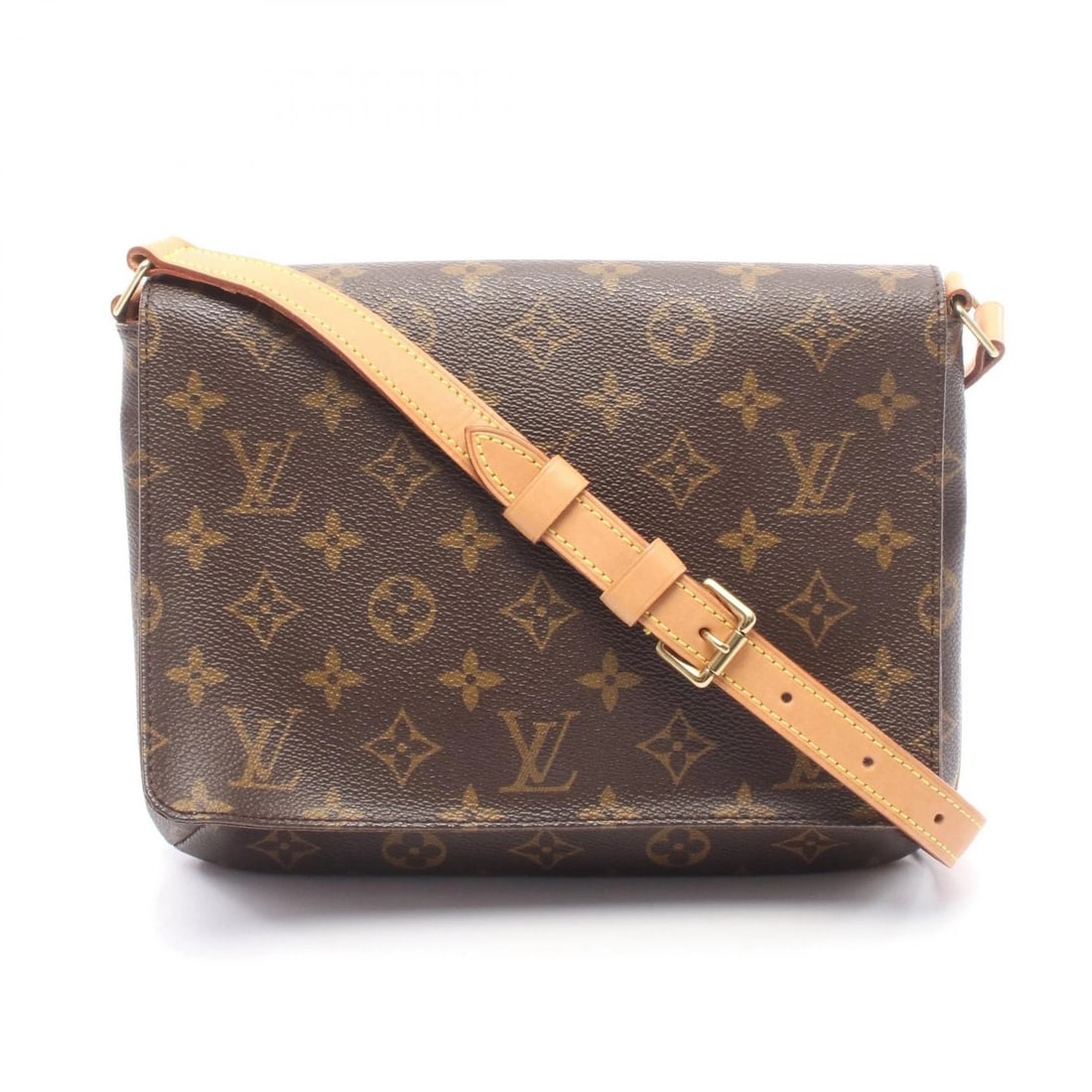 LOUIS VUITTON MUSETTE TANGO SHORT STRAP SHOULDER HAND BAG: LOUIS VUITTON Musette Tango short strap Shoulder hand Bag Brand: LOUIS VUITTON Type: Shoulder Bag Material: Monogram × PVC coated canvas × leather Color: Brown??ish colors Size: H:20cm x W:25cm x D: