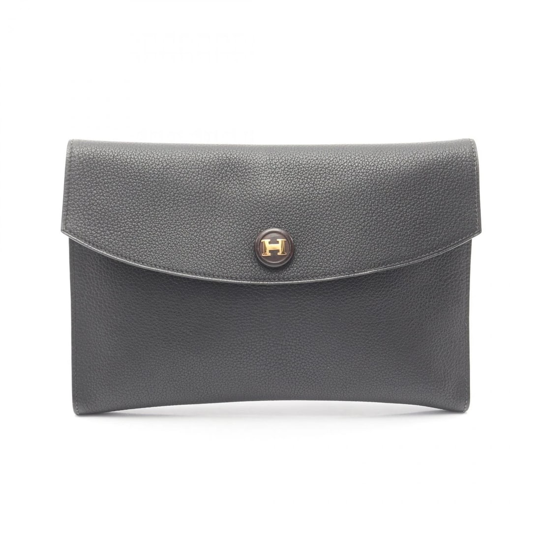 HERMES POCHETTE RIO BUSINESS CLUTCH BAG: HERMES Pochette Rio business clutch bag Brand: HERMES Type: business bag clutch bag Material: Togo leather × leather × Togo leather Color: Black??ish colors Size: H:16.5cm x W:23.5cm x D:1cm (H:6.5"