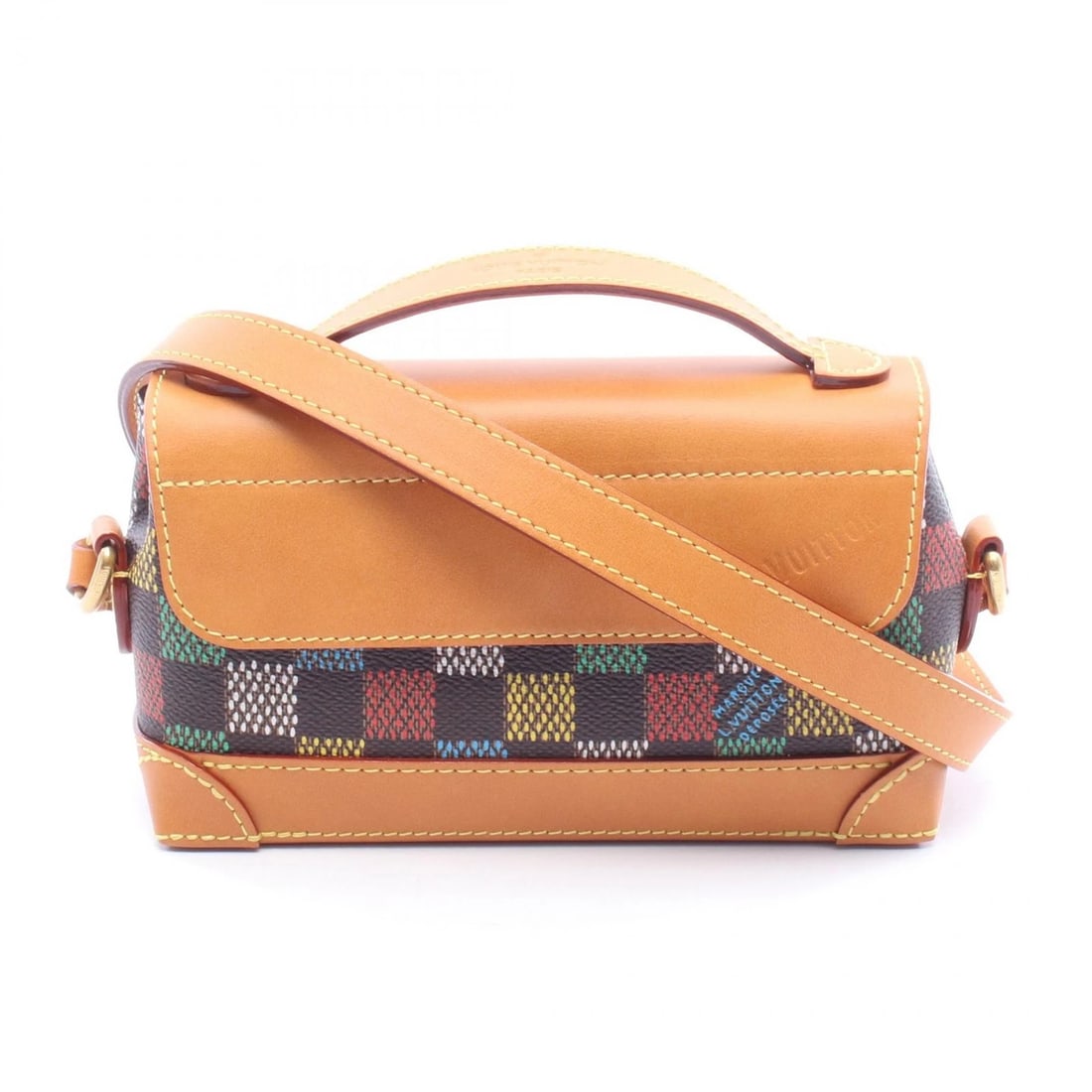 LOUIS VUITTON STEAMER EASTWEST WEARABLE WALLET SHOULDER CROSSBODY BAG: LOUIS VUITTON Steamer EastWest Wearable Wallet Shoulder crossbody Bag Brand: LOUIS VUITTON Type: Shoulder Bag Material: PVC coated canvas × leather Color: Brown??ish colors × Multicolor??ish colors