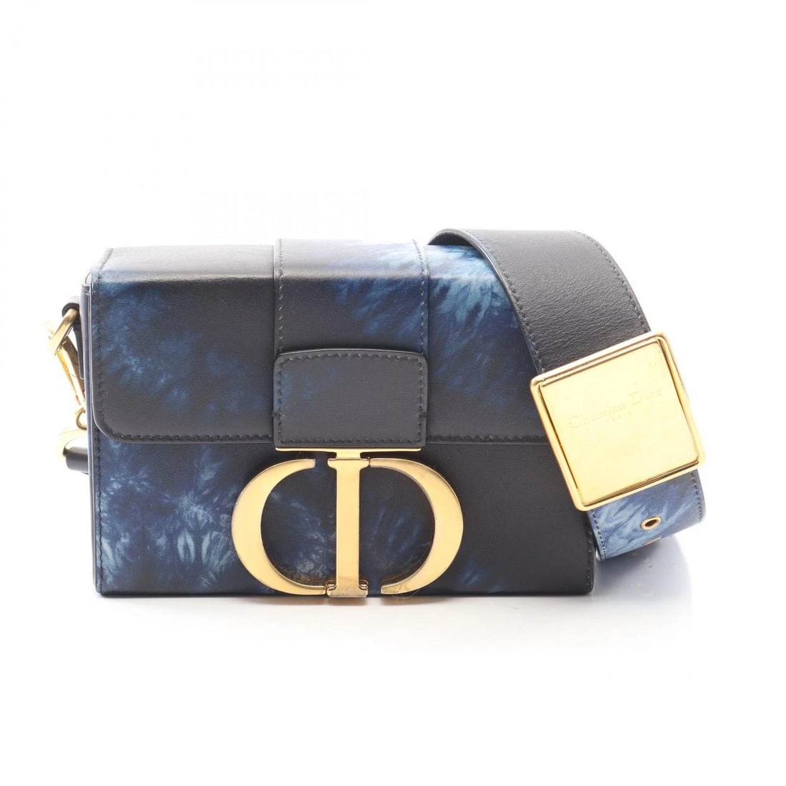 DIOR 30 MONTAIGNE BOX SHOULDER BAG: Dior 30 MONTAIGNE Box Shoulder Bag Brand: Dior Type: Shoulder Bag Material: leather Color: Navy??ish colors Size: H:12cm x W:17.5cm x D:5cm (H:4.7" x W:6.9" x D:2.0") Accessories: None Acc