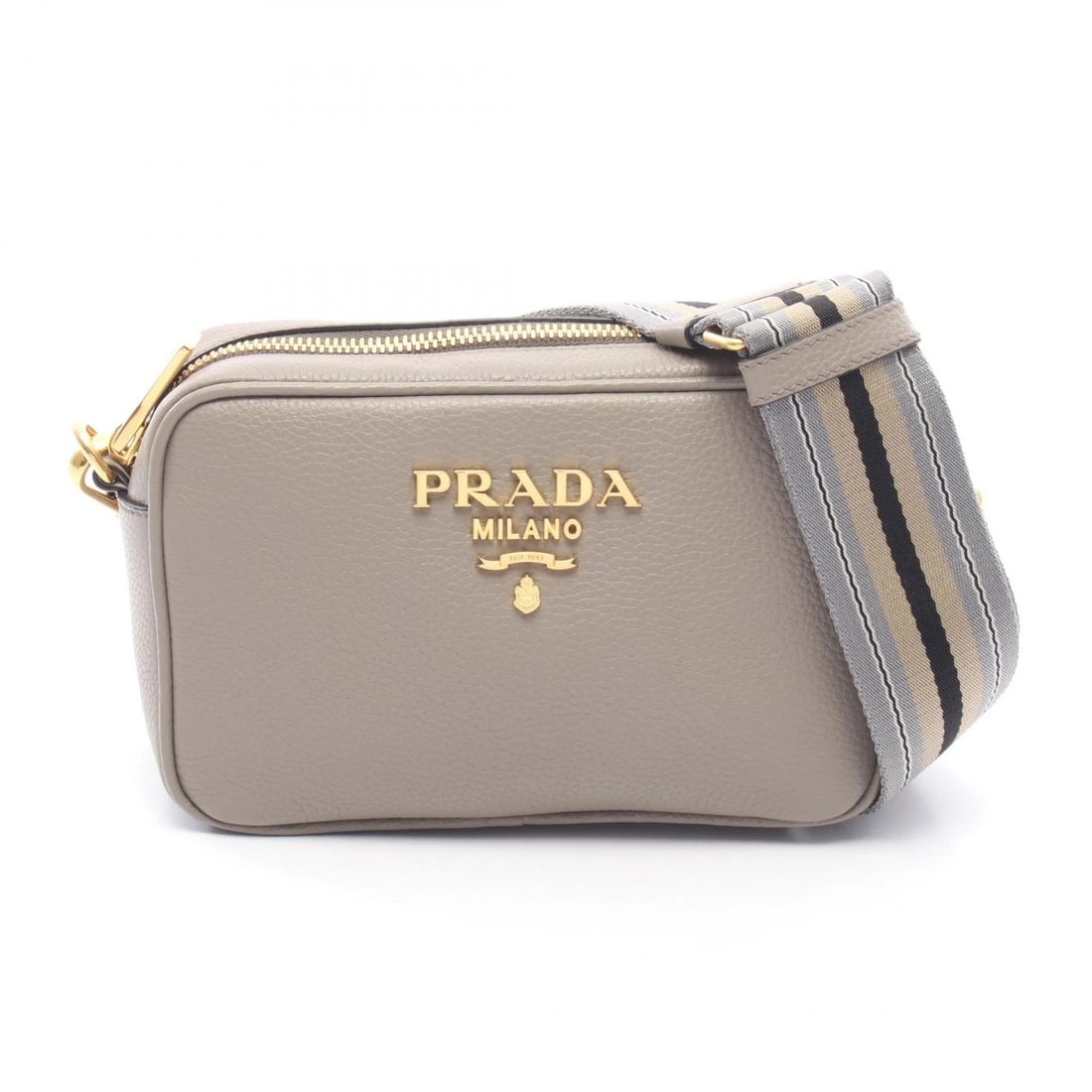 PRADA VITELLO PHEXIX SHOULDER CROSSBODY BAG: PRADA VITELLO PHEXIX Shoulder Crossbody Bag Brand: PRADA Type: Shoulder Bag Material: leather Color: Beige??ish colors Size: H:11.5cm x W:18cm x D:6cm (H:4.5" x W:7.1" x D:2.4") Accessories: None