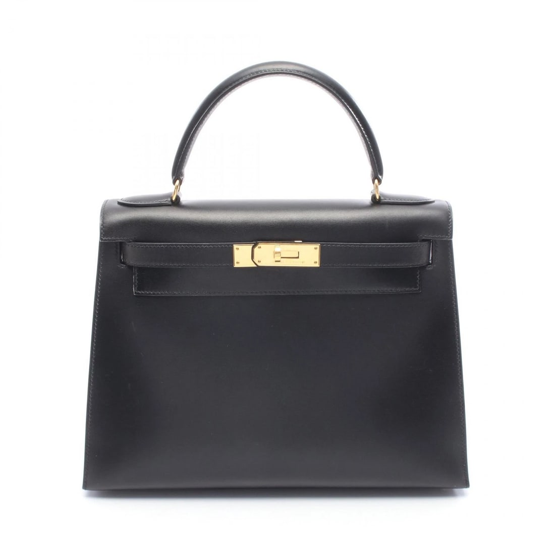 HERMES KELLY 28 SHOULDER HANDBAG: HERMES Kelly 28 shoulder Handbag Brand: HERMES Type: Handbag Material: Box calf leather × Calfskin (cowhide) Color: Noir Black / Black??ish colors Size: H:21cm x W:28cm x D:11cm (H:8.3" x W:11.0" x D