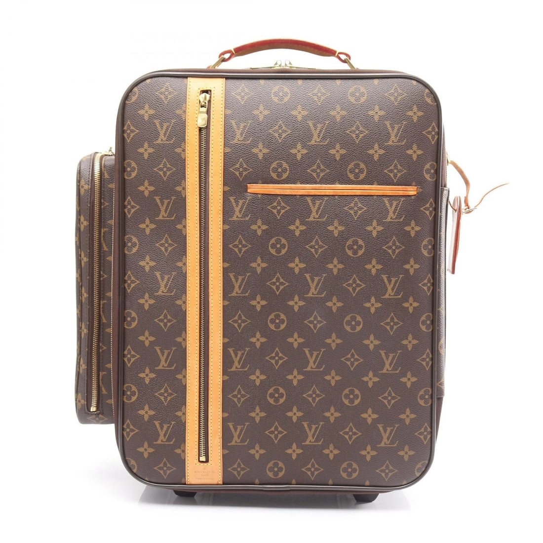 LOUIS VUITTON TROLLEY 50 BOSPHORE TRAVEL BAG: LOUIS VUITTON Trolley 50 Bosphore travel Bag Brand: LOUIS VUITTON Type: Carry Bag Material: Monogram × PVC coated canvas × leather Color: Brown??ish colors Size: H:45cm x W:34cm x D:18cm (H:17.7" x 