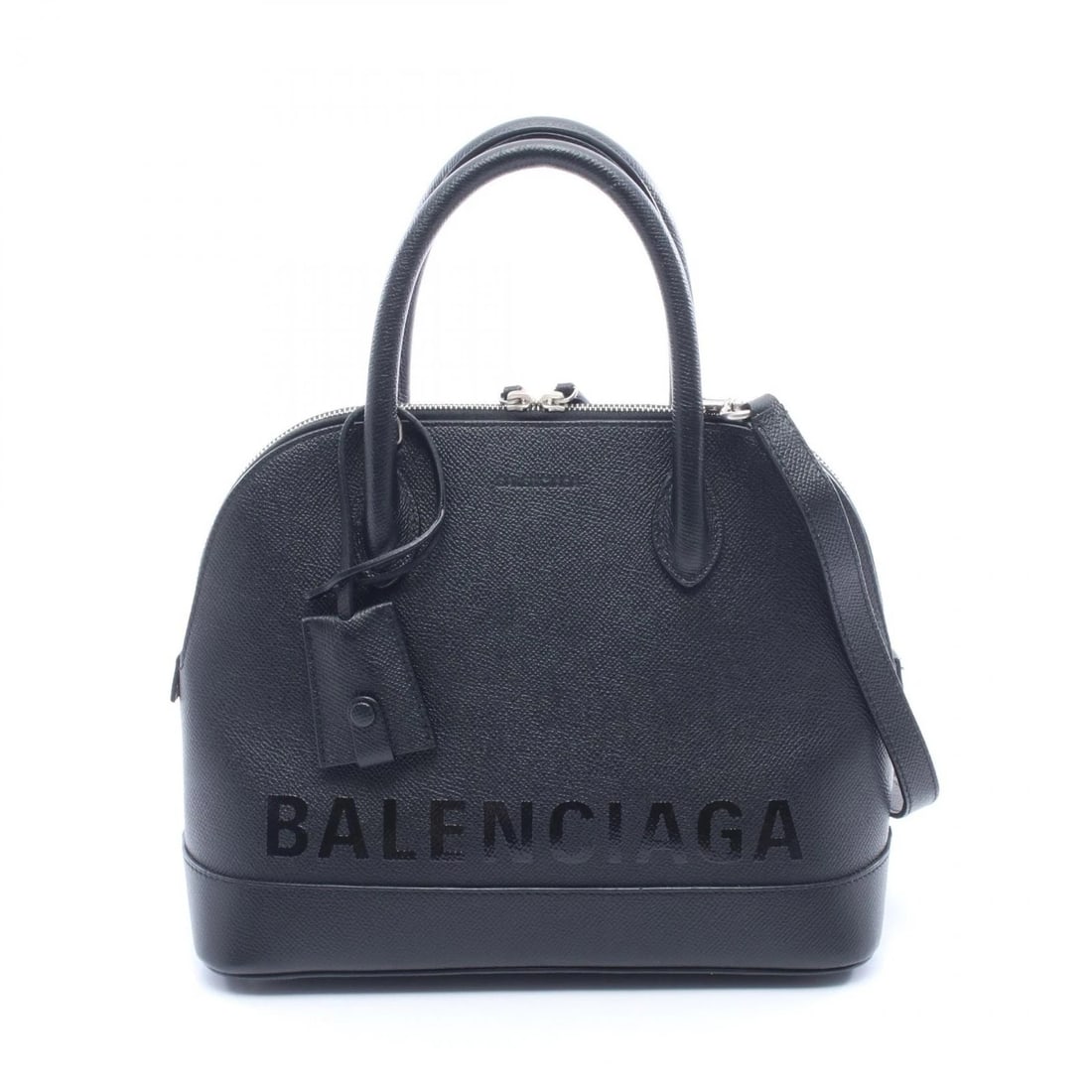 BALENCIAGA VILLE TOP HANDLE SHOULDER HANDBAG: BALENCIAGA Ville Top Handle Shoulder Handbag Brand: BALENCIAGA Type: Handbag Material: leather Color: Black??ish colors Size: H:21cm x W:26cm x D:12cm (H:8.3" x W:10.2" x D:4.7") Handle?32cm(12.6")