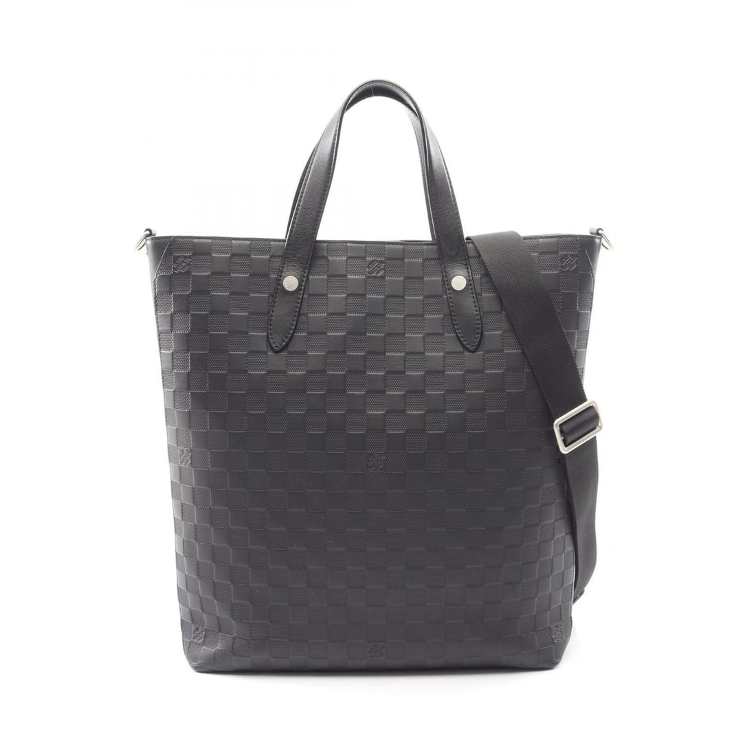 LOUIS VUITTON APOLLO TOTE CROSSBODY BAG: LOUIS VUITTON Apollo Tote Crossbody Bag Brand: LOUIS VUITTON Type: Tote Bag Material: Damier Infini × leather Color: Onyx / Black??ish colors Size: H:40cm x W:34cm x D:10cm (H:15.7" x W:13.4" x D:3.9