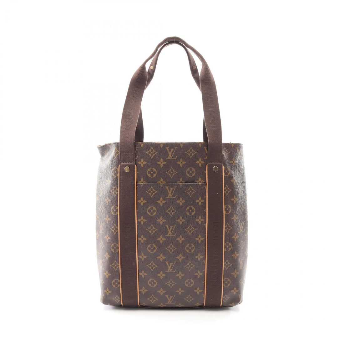 LOUIS VUITTON CABAS BEAUBOURG TOTE SHOULDER BAG: LOUIS VUITTON Cabas Beaubourg Tote Shoulder Bag Brand: LOUIS VUITTON Type: Tote Bag Material: Monogram × PVC coated canvas × leather Color: Brown??ish colors Size: H:37cm x W:32cm x D:10cm (H:14.6" 