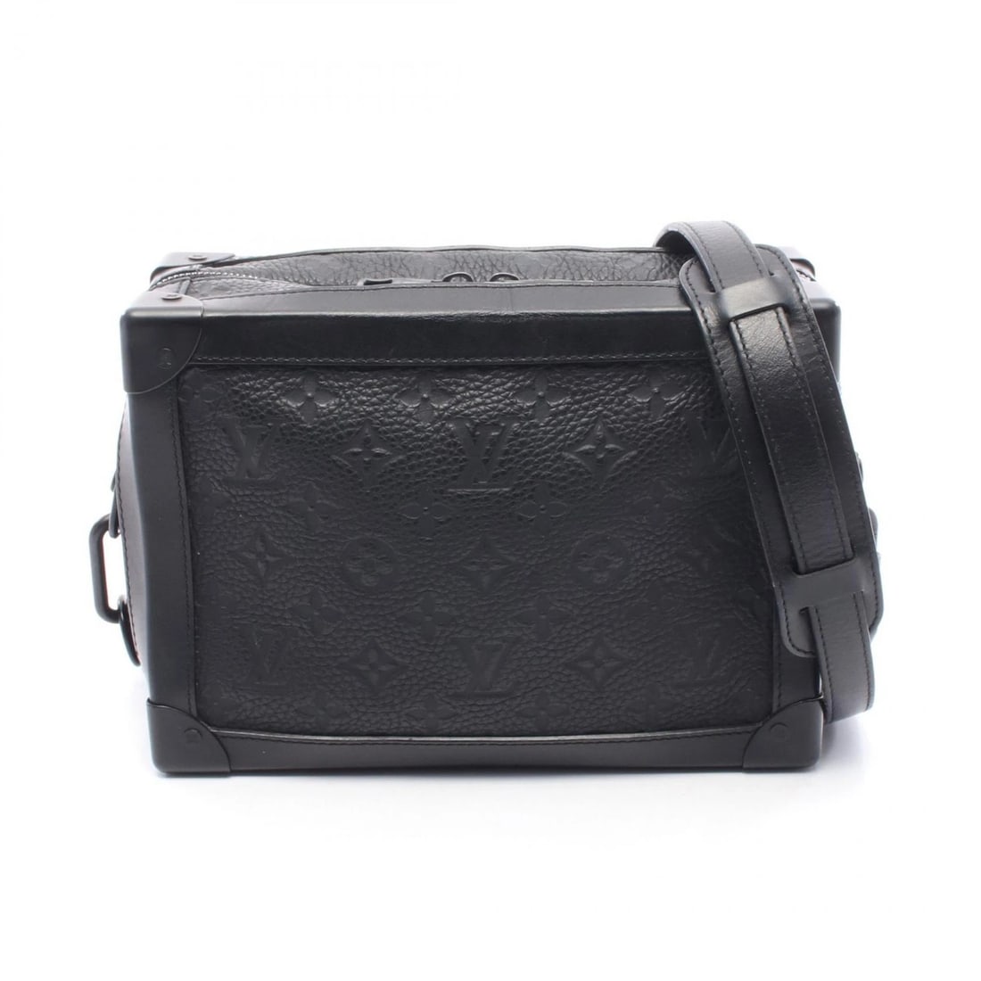 LOUIS VUITTON SOFT TRUNK SHOULDER BAG: LOUIS VUITTON Soft Trunk Shoulder Bag Brand: LOUIS VUITTON Type: Shoulder Bag Material: Monogram / Taurillon Clemence leather × leather Color: Black / Black??ish colors Size: H:17.5cm x W:24.5cm x D: