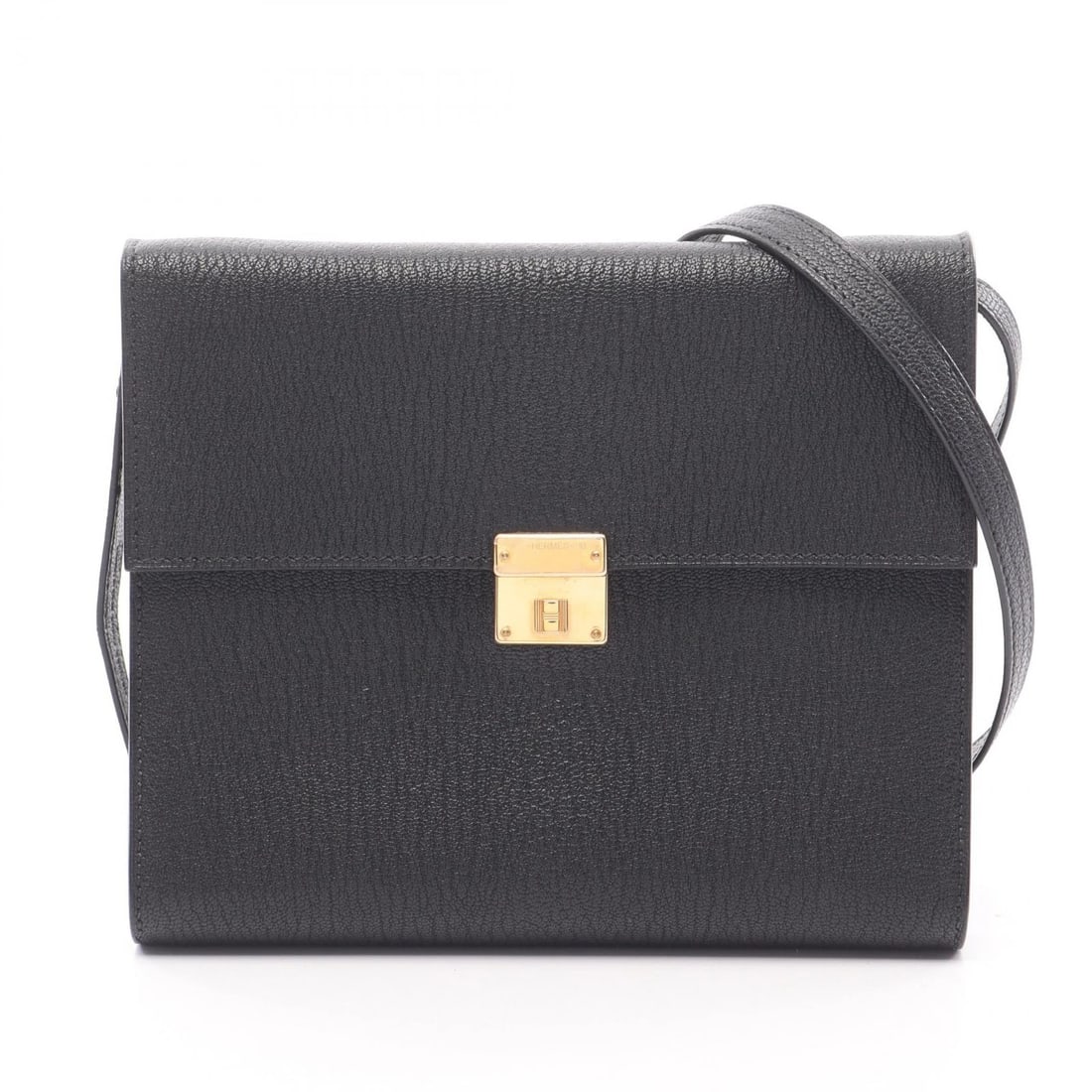 HERMES CLICK 16 CROSSBODY SHOULDER BAG: HERMES Click 16 Crossbody Shoulder Bag Brand: HERMES Type: Shoulder Bag Material: Chevre × leather × Chevre Color: Noir Black / Black??ish colors Size: H:14cm x W:16.5cm x D:3cm (H:5.5" x W:6.5" x D