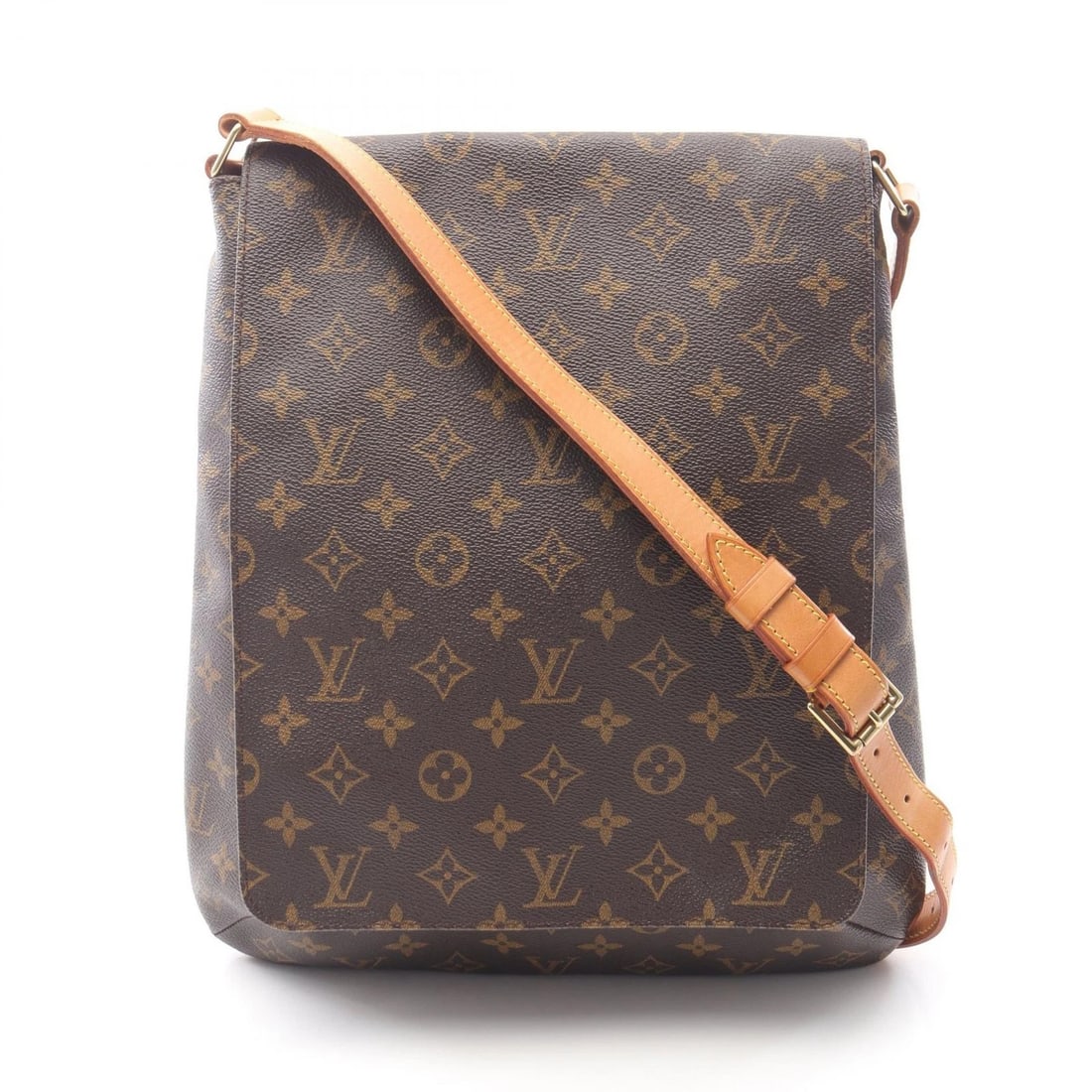 LOUIS VUITTON MUSETTE SHOULDER BAG: LOUIS VUITTON Musette Shoulder Bag Brand: LOUIS VUITTON Type: Shoulder Bag Material: Monogram × PVC coated canvas × leather Color: Brown??ish colors Size: H:35cm x W:31cm x D:9cm (H:13.8" x W:12.2" 