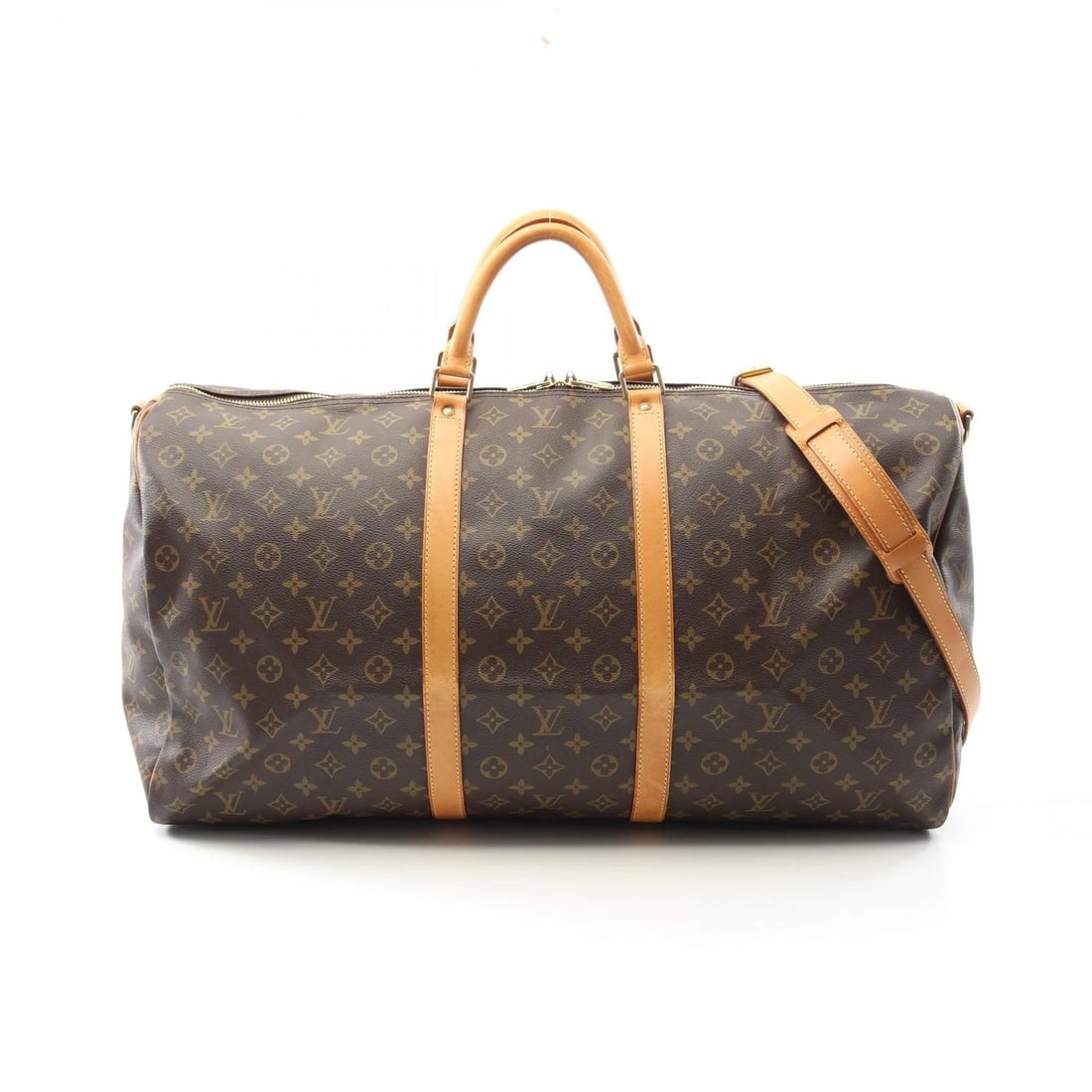 LOUIS VUITTON KEEPALL BANDOULIERE 60 TRAVEL HANDBAG CROSSBODY: LOUIS VUITTON Keepall Bandouliere 60 Travel handbag crossbody Brand: LOUIS VUITTON Type: Boston bag Material: Monogram × PVC coated canvas × leather Color: Brown??ish colors Size: H:32cm x W:60cm x 