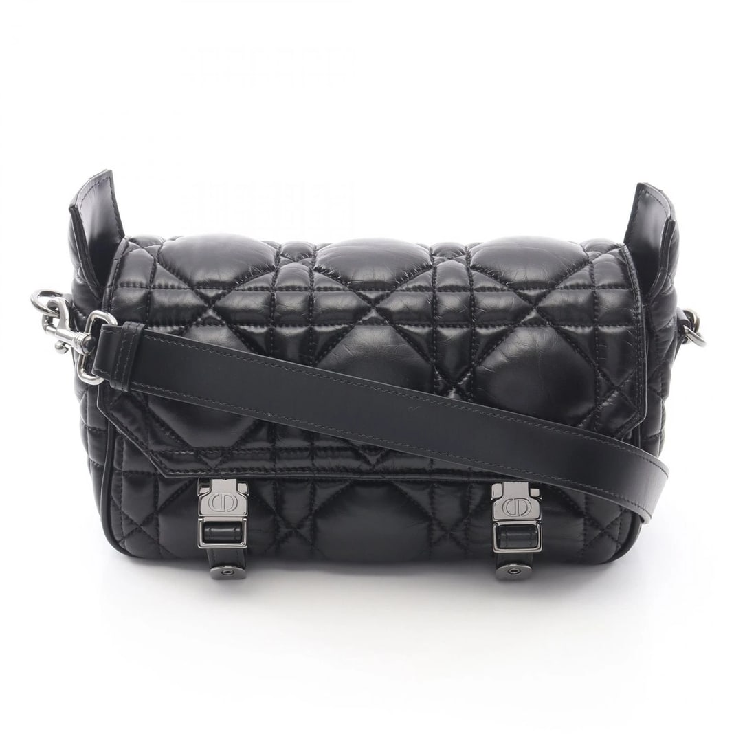 DIOR CAMP SMALL MACRO CANNAGE SHOULDER BAG: Dior CAMP Small Macro cannage Shoulder Bag Brand: Dior Type: Shoulder Bag Material: leather Color: Black??ish colors Size: H:15cm x W:24cm x D:8cm (H:5.9" x W:9.4" x D:3.1") Accessories: None
