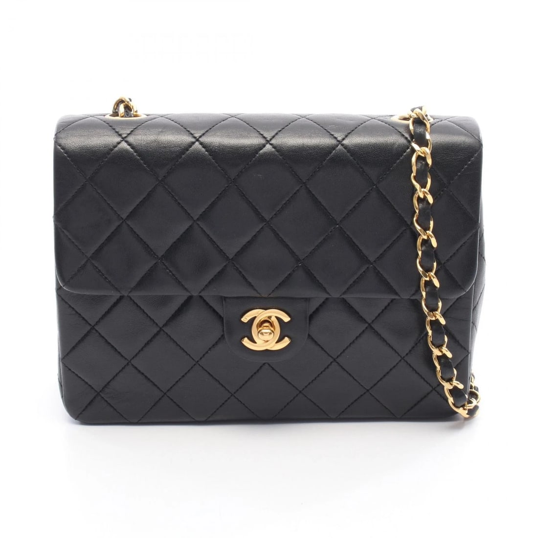 CHANEL MINI MATELASSE 20 CHAIN SHOULDER CROSSBODY BAG: CHANEL Mini Matelasse 20 chain Shoulder crossbody Bag Brand: CHANEL Type: Shoulder Bag Material: Lambskin (sheep leather) Color: Black??ish colors Size: H:15cm x W:20cm x D:6cm (H:5.9" x W:7.9" x D:2.