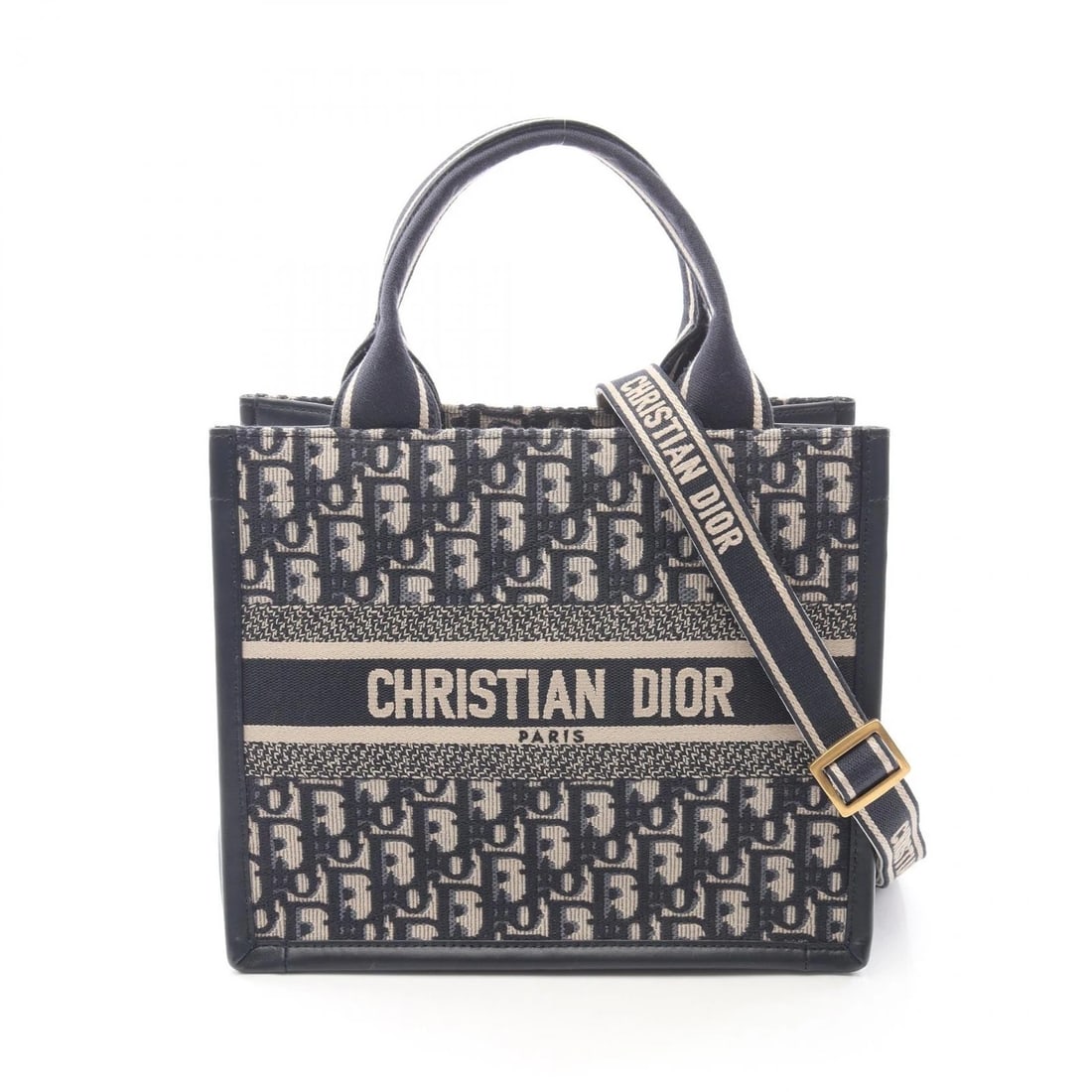 CHRISTIAN DIOR BOOK TOTE SMALL OBLIQUE SHOULDER HANDBAG: Christian Dior BOOK TOTE Small Oblique Shoulder Handbag Brand: Dior Type: Tote Bag Material: canvas × leather Color: Navy??ish colors Size: H:22cm x W:27cm x D:13cm (H:8.7" x W:10.6" x D:5.1") Handle