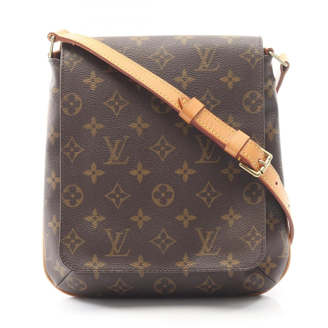 LOUIS VUITTON MUSETTE SALSA SHORT STRAP SHOULDER BAG: LOUIS VUITTON Musette Salsa Short Strap Shoulder Bag Brand: LOUIS VUITTON Type: Shoulder Bag Material: Monogram × PVC coated canvas × leather Color: Brown??ish colors Size: H:23cm x W:23cm x D:6cm (