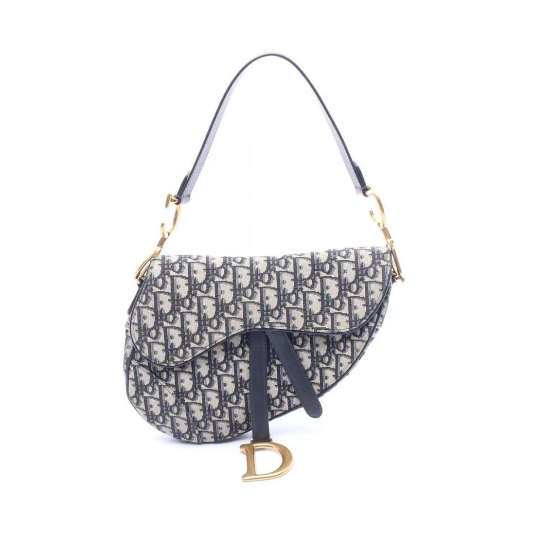 CHRISTIAN DIOR SADDLE OBLIQUE SHOULDER HANDBAG: Christian Dior SADDLE Oblique shoulder Handbag Brand: Dior Type: Handbag Material: canvas × leather Color: Navy??ish colors × Beige??ish colors Size: H:17cm x W:24cm x D:6cm (H:6.7" x W:9.4" x D:2.4