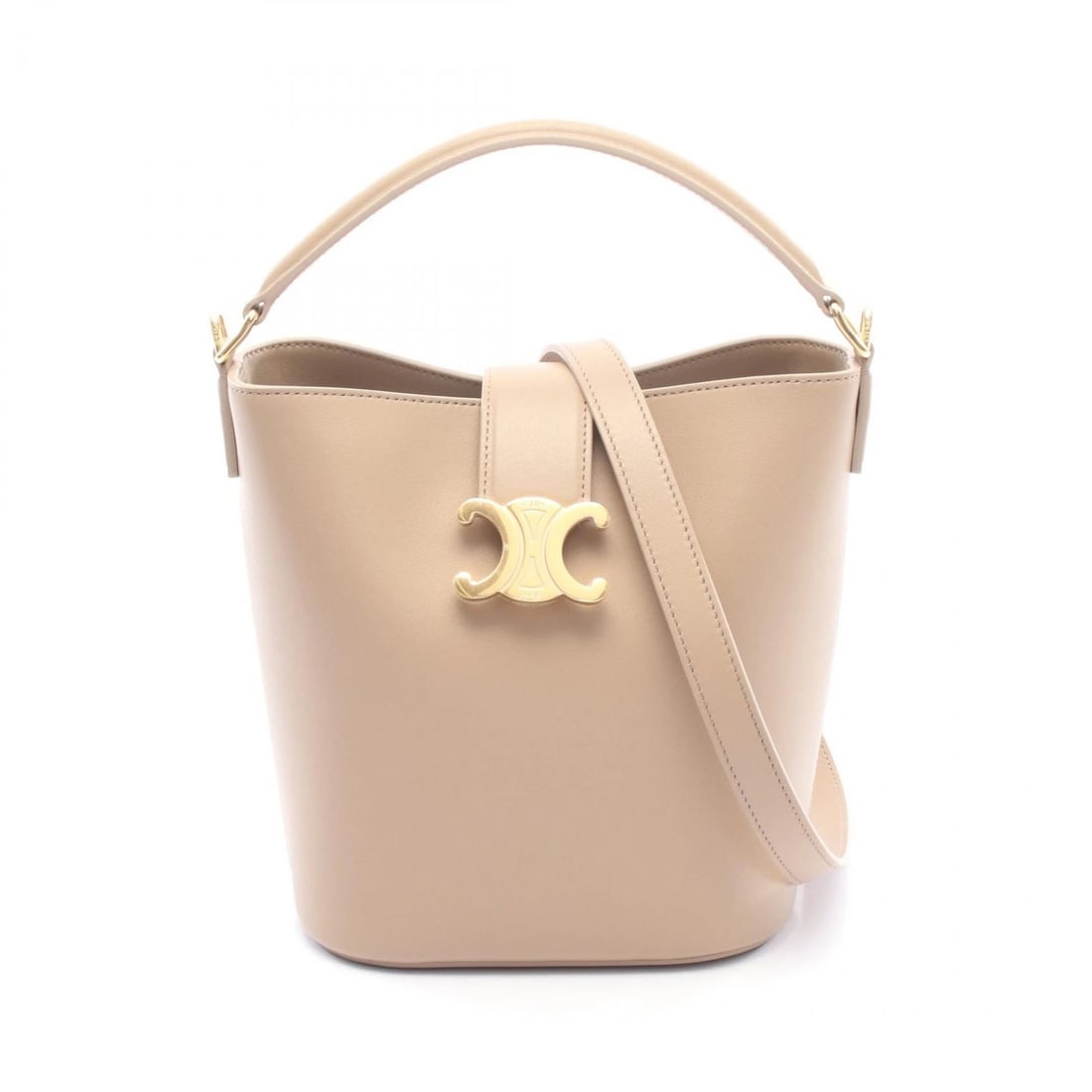 CELINE SMALL LOUISE BUCKET SHOULDER HANDBAG: CELINE Small Louise Bucket Shoulder Handbag Brand: CELINE Type: Handbag Material: leather Color: Beige??ish colors Size: H:20cm x W:16cm x D:12cm (H:7.9" x W:6.3" x D:4.7") Handle?27cm(10.6") Acce