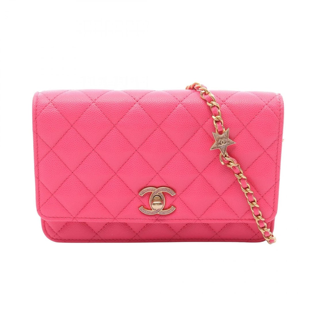 CHANEL MATELASSE CHAIN SHOULDER BAG: CHANEL Matelasse Chain Shoulder Bag Brand: CHANEL Type: Shoulder Bag Material: leather × grained calf leather Color: Pink??ish colors Size: H:12cm x W:19cm x D:4cm (H:4.7" x W:7.5" x D:1.6") Acces