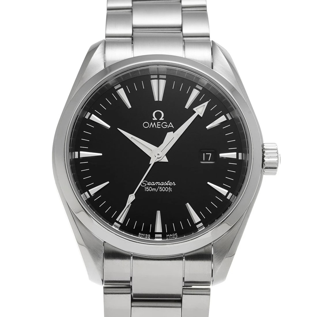 OMEGA SEAMASTER AQUA TERRA QUARTZ BLACK WATCH: OMEGA Seamaster Aqua Terra Quartz Black WATCH Brand: OMEGA Type: Wristwatch Material: Band Material Stainless steel, Case Material Stainless steel Color: Dial Color Black Size: ??Case? H/about 39mm W/