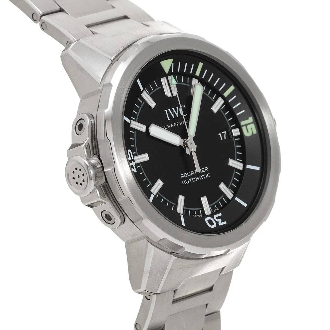 IWC AQUATIMER AUTOMATIC BLACK WATCH - 3