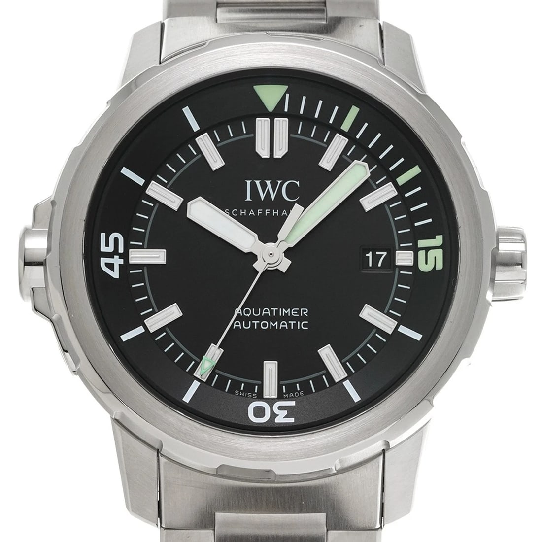 IWC AQUATIMER AUTOMATIC BLACK WATCH - 4