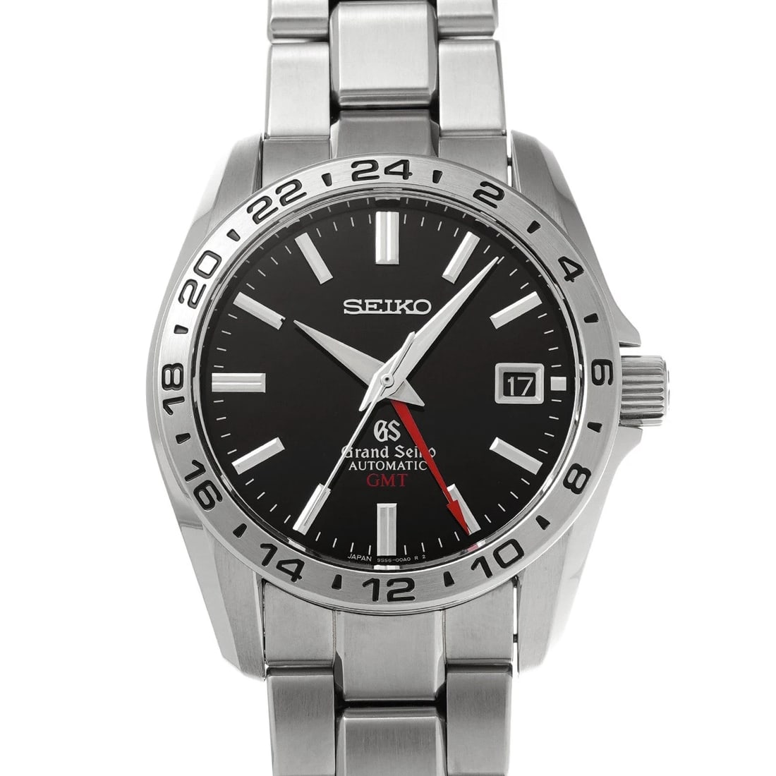 GRAND SEIKO MECHANICAL GMT BLACK WATCH: Grand Seiko Mechanical GMT Black WATCH Brand: Grand Seiko Type: Wristwatch Material: Band Material Stainless steel, Case Material Stainless steel Color: Dial Color Black Size: ??Case? H/about 38mm W/a