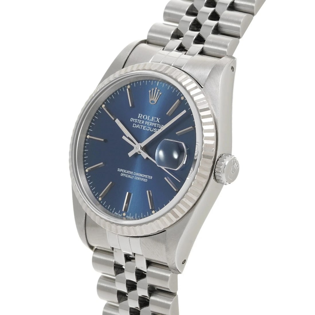 ROLEX DATEJUST BLUE WATCH - 2