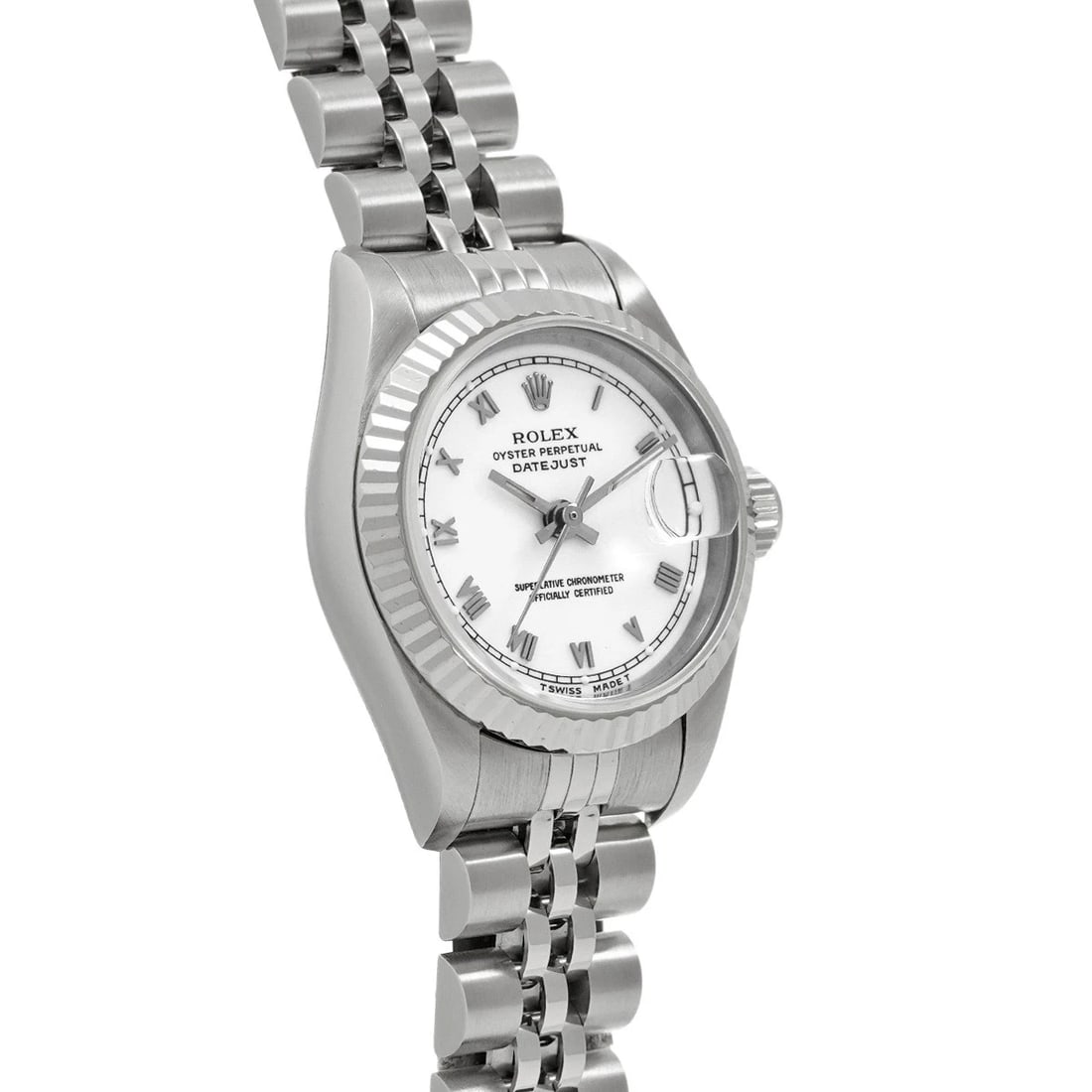 ROLEX DATEJUST WHITE WATCH - 3