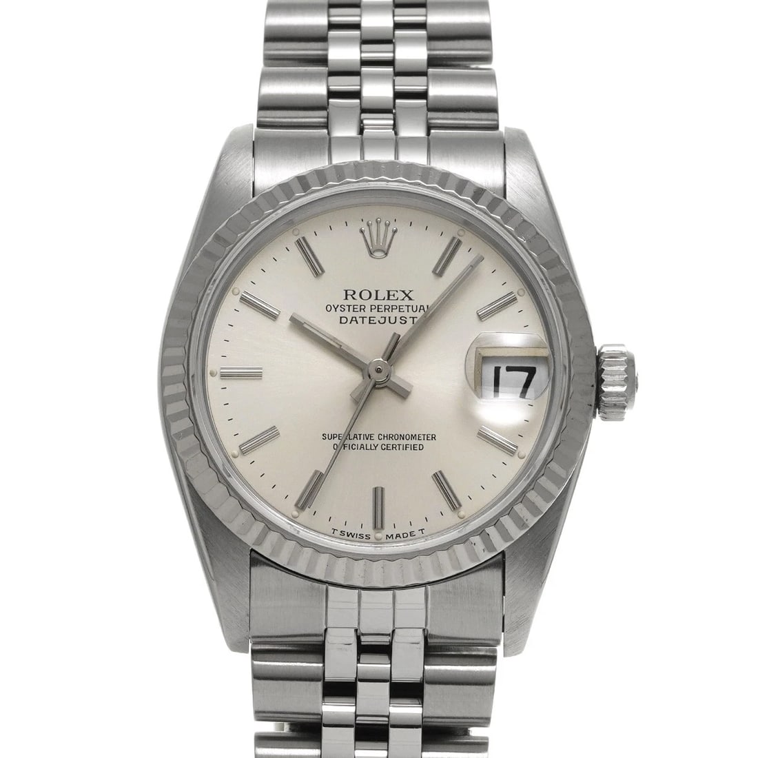 ROLEX DATEJUST SILVER WATCH: ROLEX Datejust Silver WATCH Brand: ROLEX Type: Wristwatch Material: Band Material Stainless steel, Case Material Stainless steel Color: Dial Color Silver Size: ??Case? H/about 30mm W/about 30mm D/abou