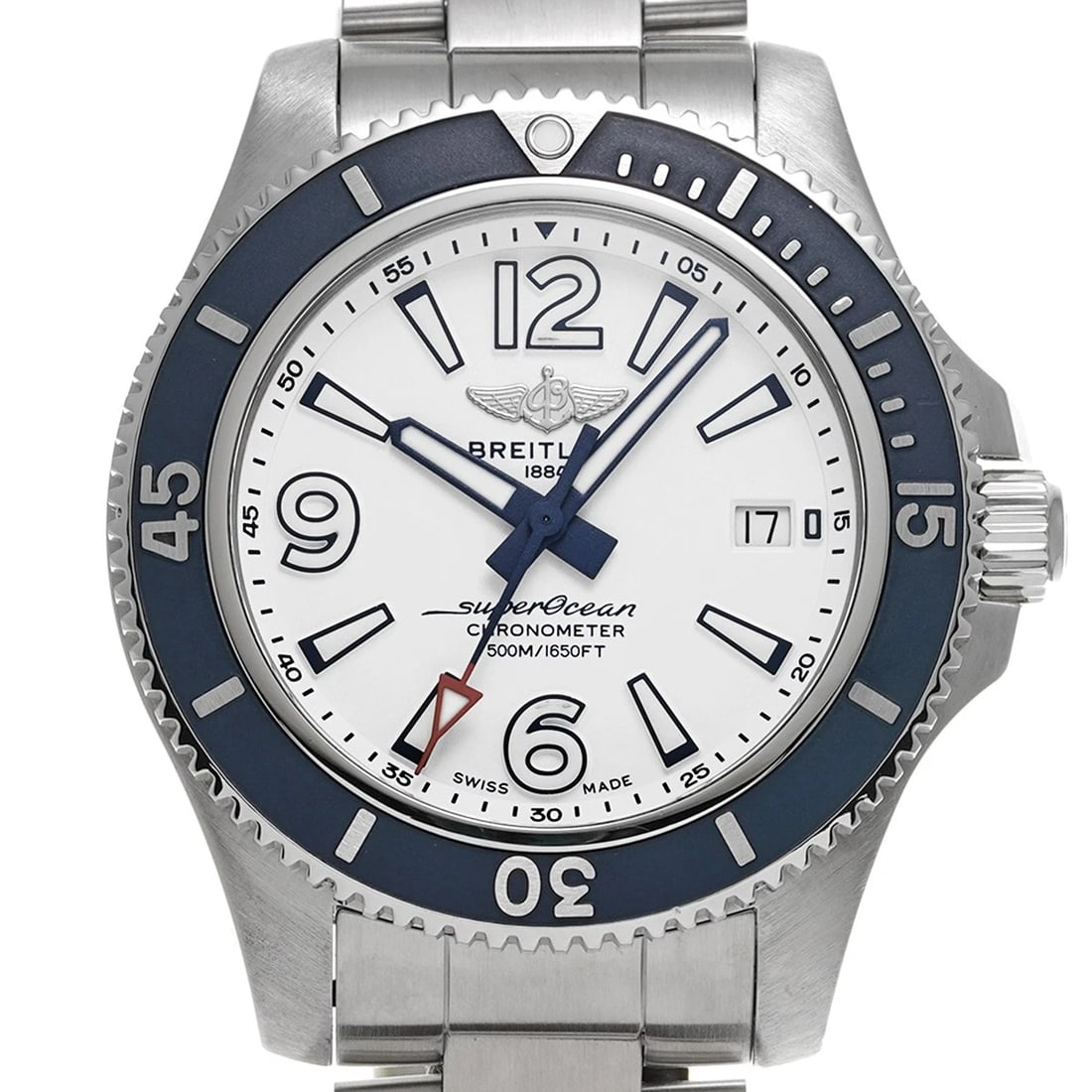 BREITLING SUPEROCEAN AUTOMATIC WHITE WATCH - 4