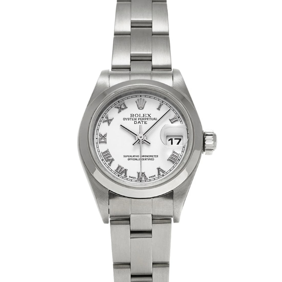 ROLEX OYSTER PERPETUAL DATE WHITE WATCH: ROLEX Oyster Perpetual Date White WATCH Brand: ROLEX Type: Wristwatch Material: Band Material Stainless steel, Case Material Stainless steel Color: Dial Color white Size: ??Case? H/about 26mm Wc/about