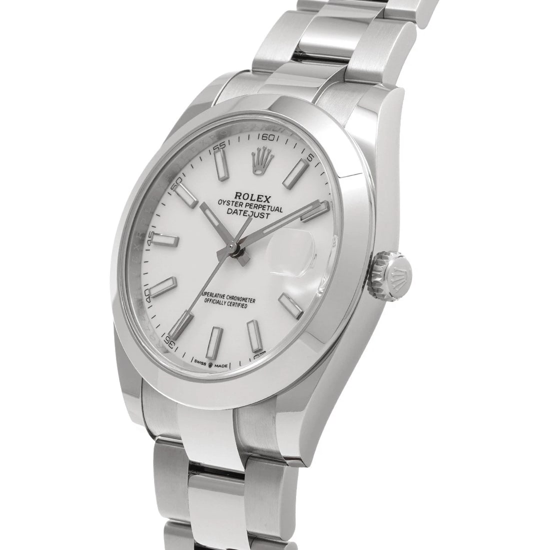 ROLEX DATEJUST WHITE WATCH - 2
