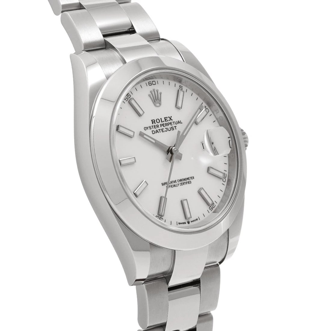 ROLEX DATEJUST WHITE WATCH - 3