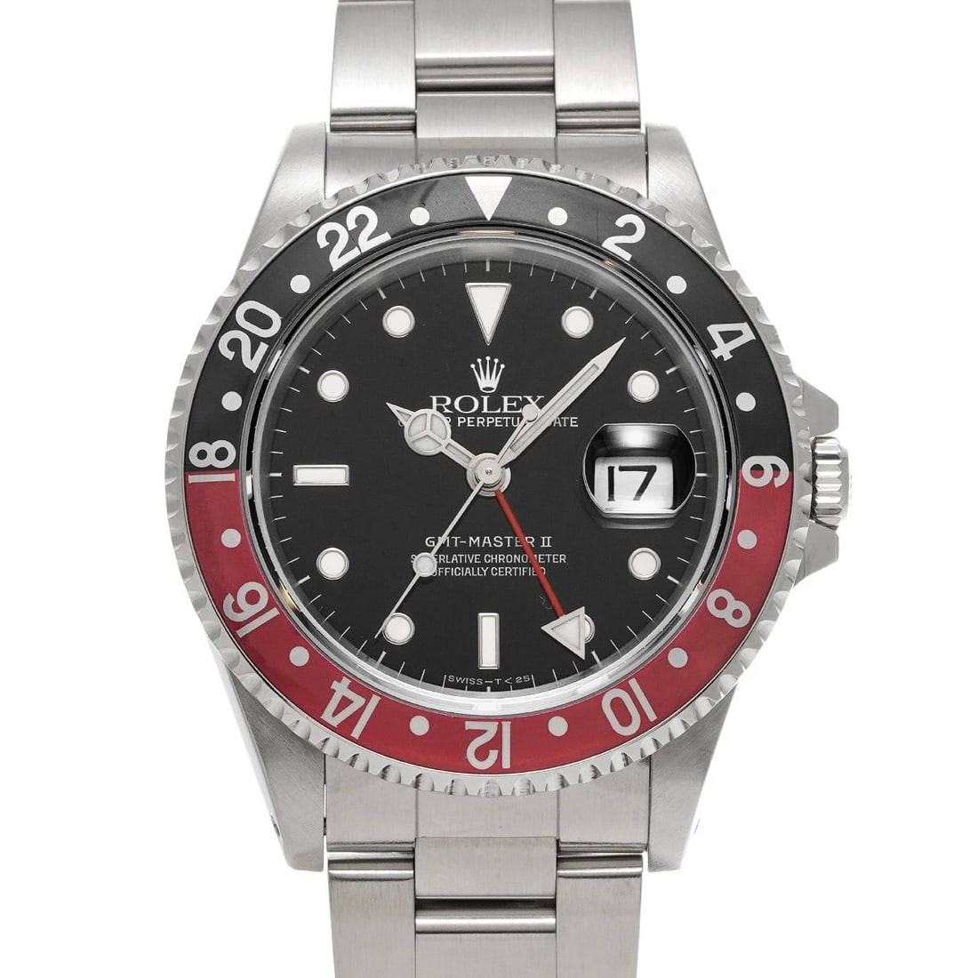 ROLEX GMT-MASTER II BLACK WATCH: ROLEX GMT-Master II Black WATCH Brand: ROLEX Type: Wristwatch Material: Band Material Stainless steel, Case Material Stainless steel Color: Dial Color Black Size: ??Case? H/about 40mm W/about 40mm D/a