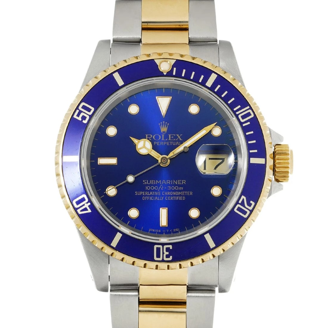 ROLEX SUBMARINER DATE BLUE WATCH: ROLEX Submariner Date Blue WATCH Brand: ROLEX Type: Wristwatch Material: Band Material Stainless steel/Yellow Gold, Case Material Stainless steel Color: Dial Color blue Size: ??Case? H/about 40mm W/ab