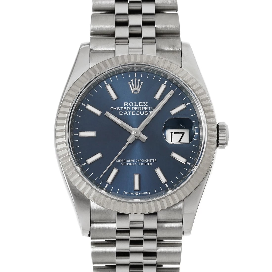 ROLEX DATEJUST BRIGHT BLUE WATCH: ROLEX Datejust Bright Blue WATCH Brand: ROLEX Type: Wristwatch Material: Band Material Stainless steel, Case Material Stainless steel Color: Dial Color Bright Blue Size: ??Case? H/about 36mm W/about 3