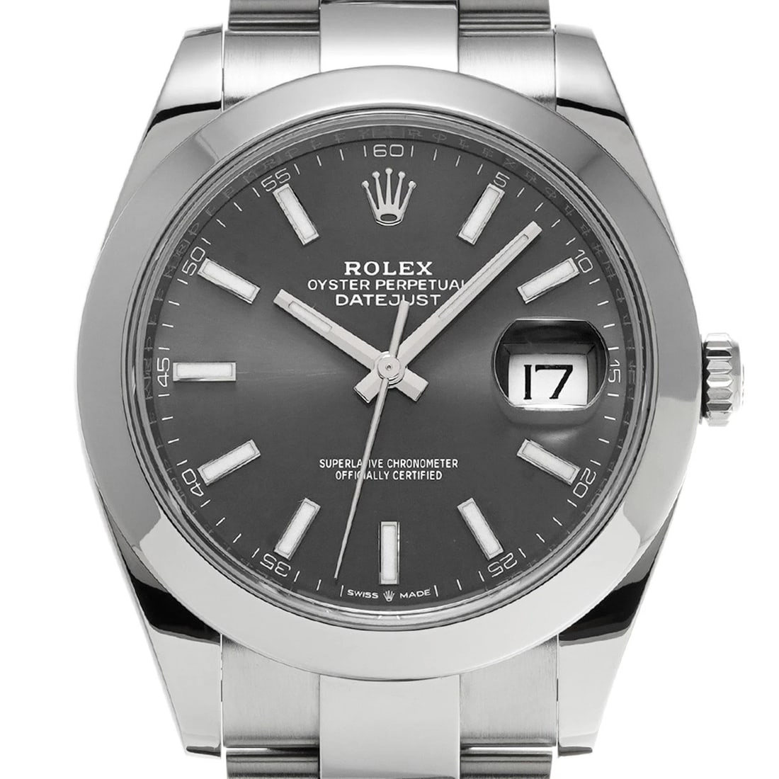 ROLEX DATEJUST SLATE WATCH - 4