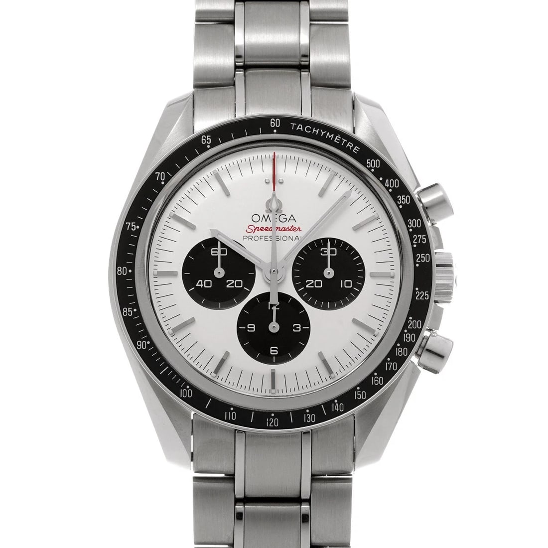 OMEGA SPEEDMASTER TOKYO OLYMPICS SILVER/BLACK WATCH: OMEGA Speedmaster Tokyo Olympics Silver/Black WATCH Brand: OMEGA Type: Wristwatch Material: Band Material Stainless steel, Case Material Stainless steel Color: Dial Color Silver/Black Size: ??Case? H/