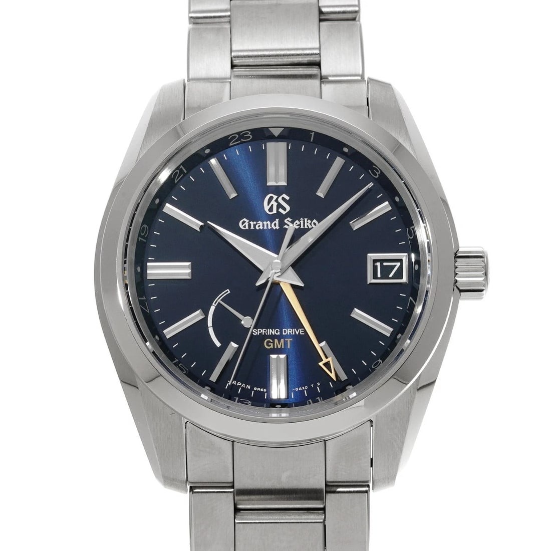 GRAND SEIKO HERITAGE COLLECTION SPRING DRIVE GMT MIDNIGHT BLUE WATCH: Grand Seiko Heritage Collection Spring Drive GMT Midnight Blue WATCH Brand: Grand Seiko Type: Wristwatch Material: Band Material Stainless steel, Case Material Stainless steel Color: Dial Color Midnig
