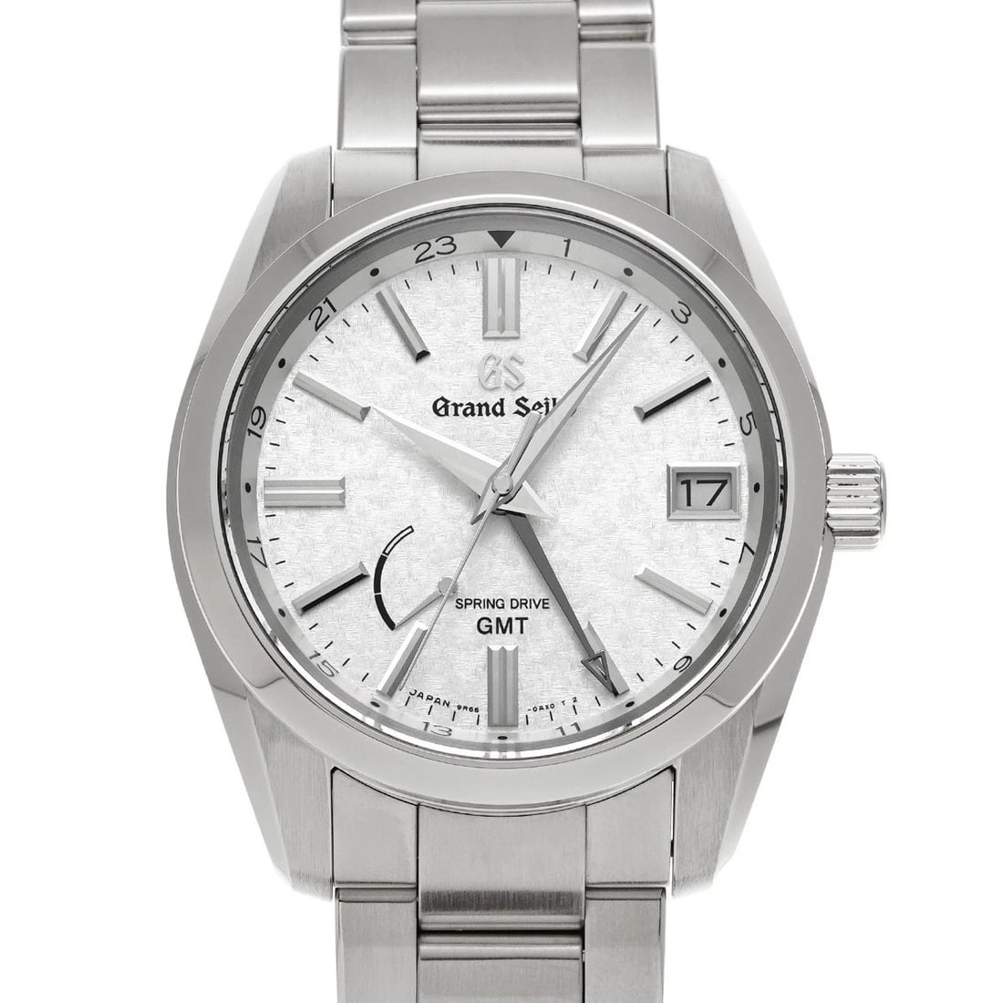 GRAND SEIKO SPRING DRIVE GMT SILVER WATCH: Grand Seiko Spring Drive GMT Silver WATCH Brand: Grand Seiko Type: Wristwatch Material: Band Material Stainless steel, Case Material Stainless steel Color: Dial Color Silver Size: ??Case? H/about 46.6