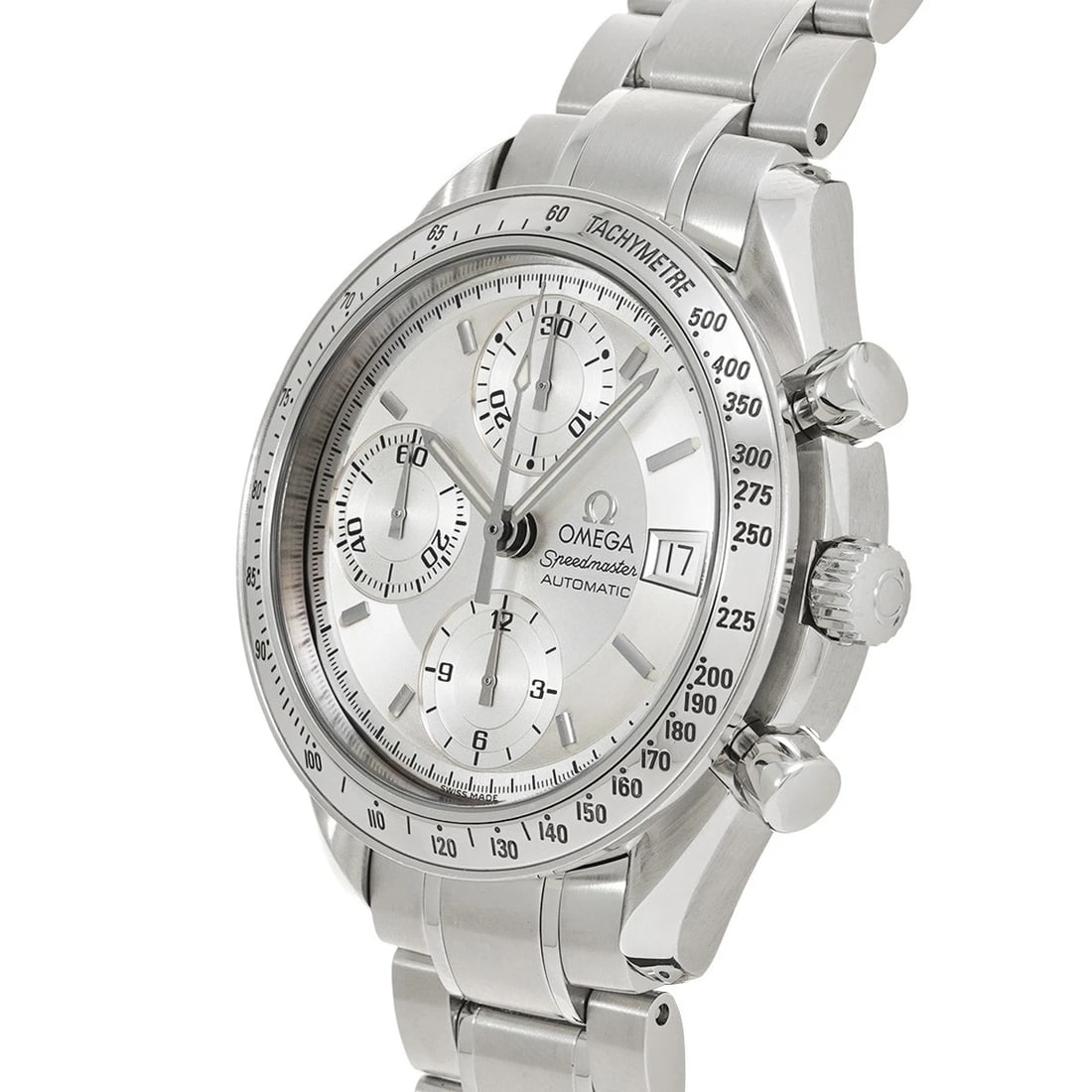 OMEGA SPEEDMASTER DATE SILVER WATCH - 2