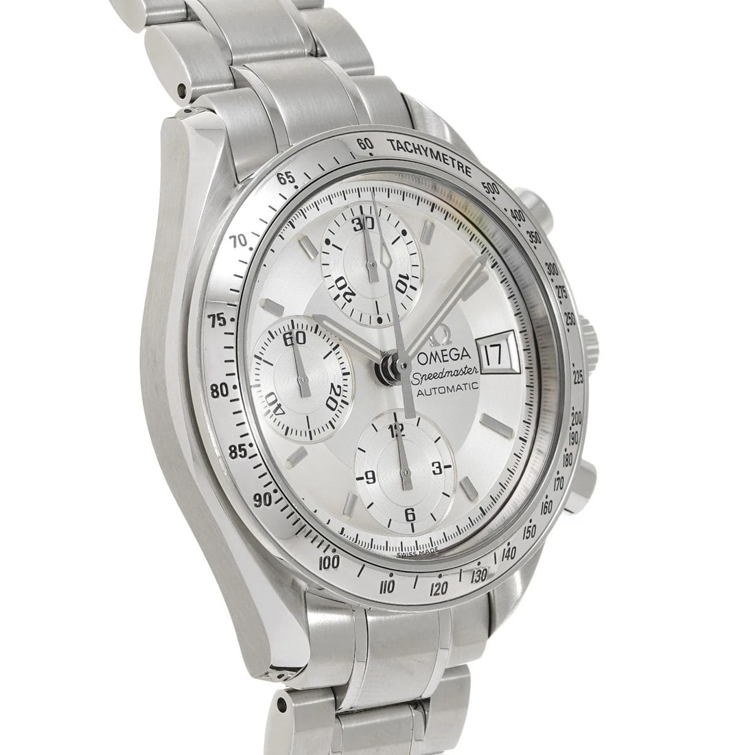 OMEGA SPEEDMASTER DATE SILVER WATCH - 3
