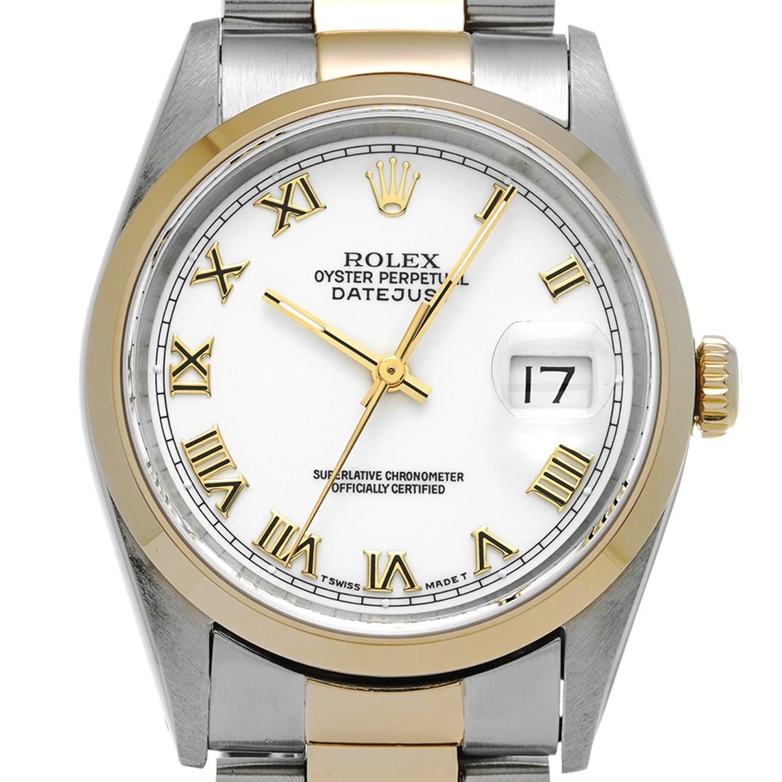 ROLEX DATEJUST WHITE WATCH - 4