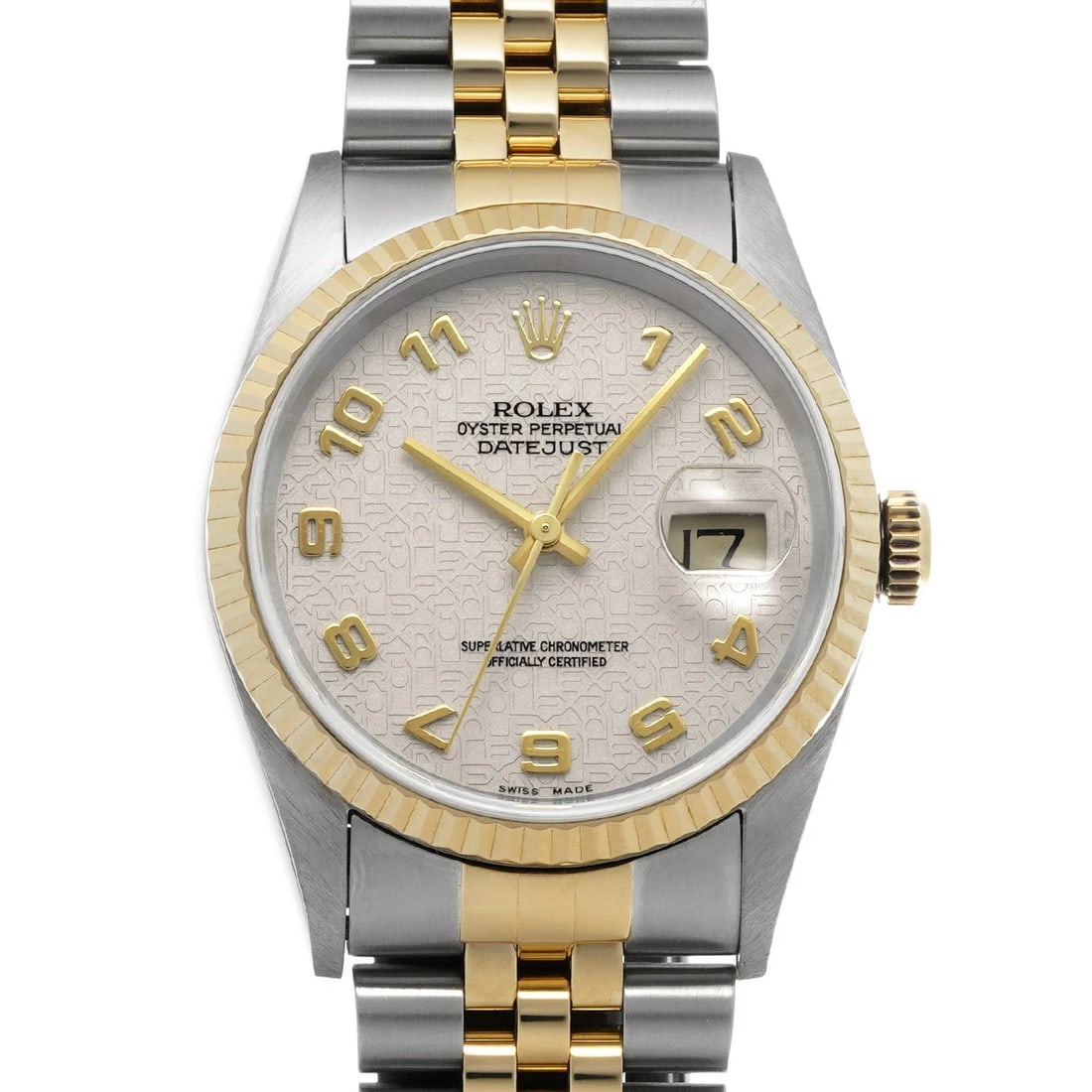 ROLEX DATEJUST IVORY COMPUTER WATCH: ROLEX Datejust Ivory Computer WATCH Brand: ROLEX Type: Wristwatch Material: Band Material Stainless steel/Yellow Gold, Case Material Stainless steel Color: Dial Color Ivory Computer Size: ??Case? H/ab