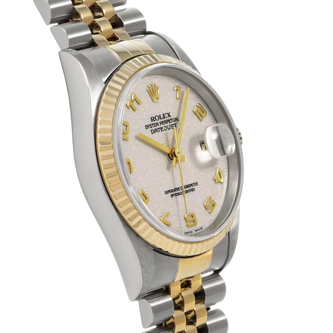 ROLEX DATEJUST IVORY COMPUTER WATCH - 3